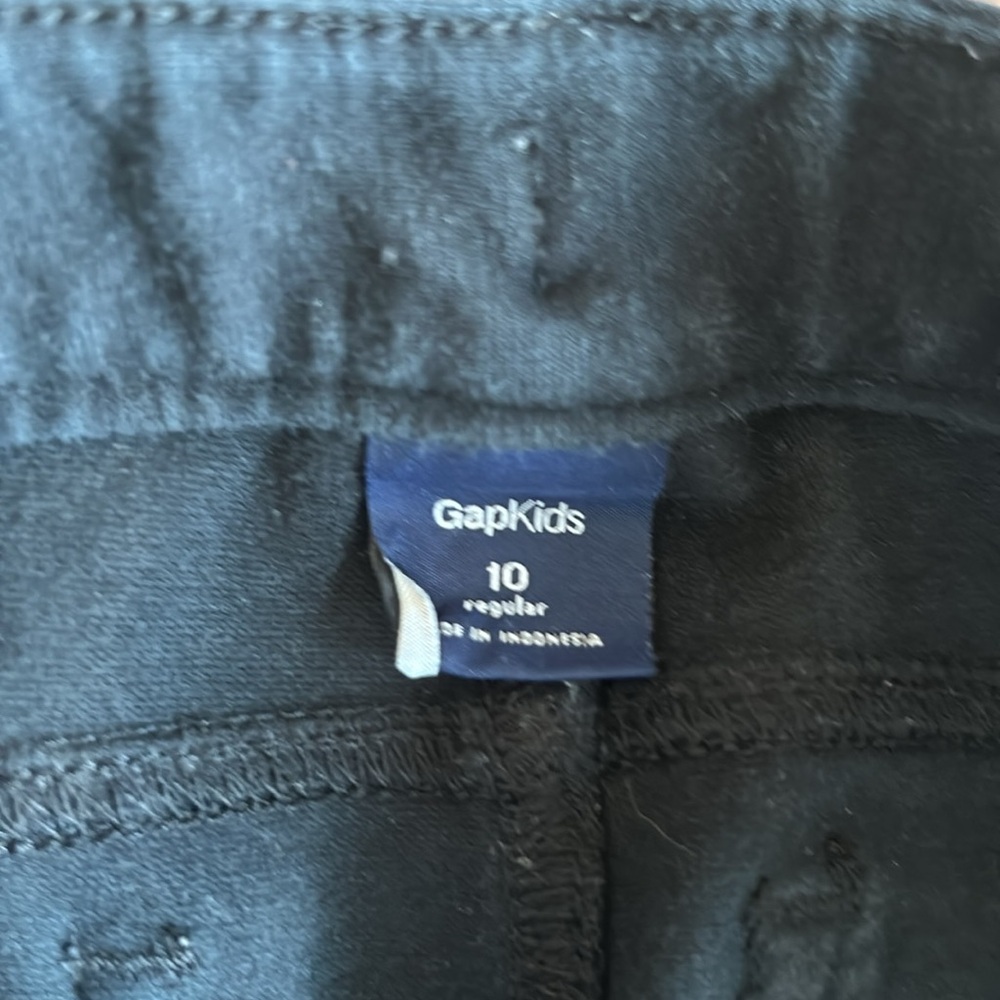 Gap Kids Girls Black Jeans Sz 10 Skinny ST1525 - Picture 2 of 6